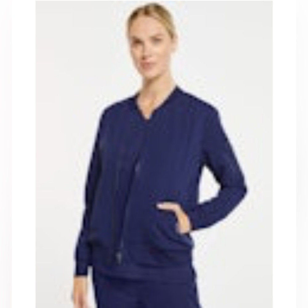 Jaanuu Women's Classic Bomber Jacket - Navy